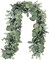 5.9' Long Faux Silver Dollar Eucalyptus Leaves Greenery Garland – Artificial Wedding Arch Swag, Backdrop, Doorways, Table Runner, Indoor & Outdoor Decor (Grey-Green)